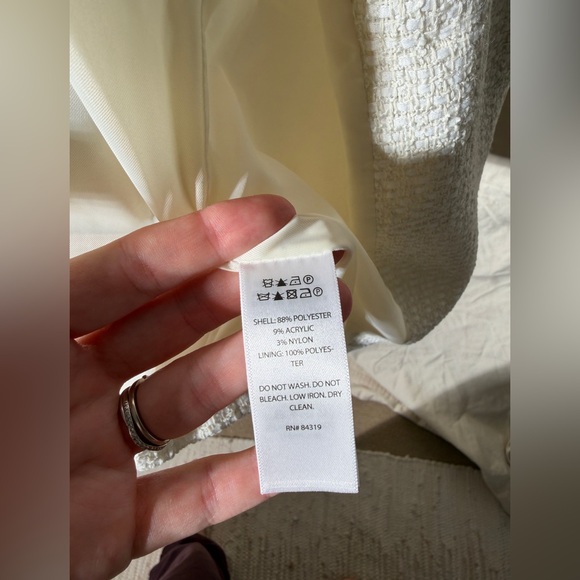 Rachel Zoe White Double-Breasted Blazer with Gold Buttons - Picture 9 of 9